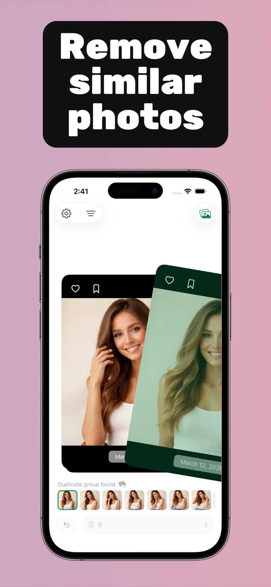 Remove similar photos